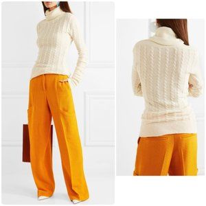 Sofia cable-knit alpaca-blend turtleneck sweater